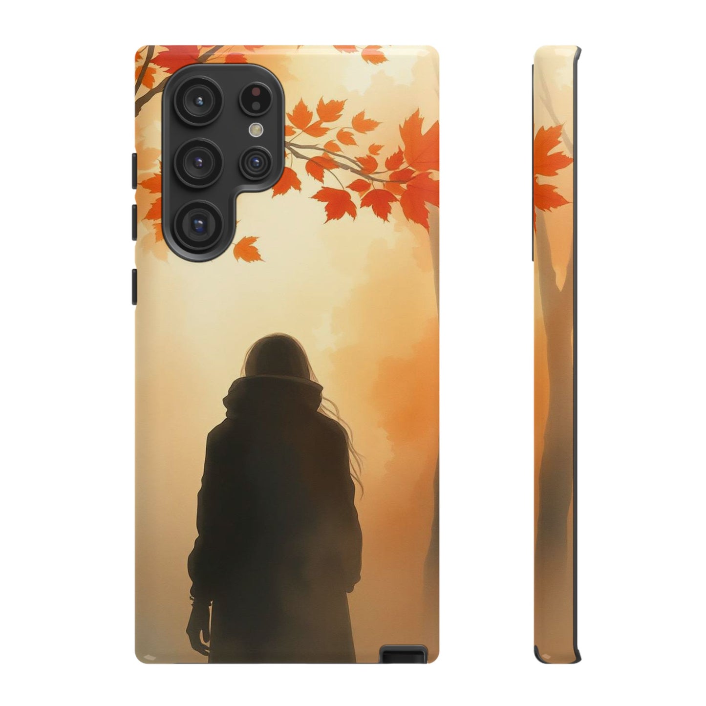Samsung Galaxy S22 Ultra / Glossy Phone Case - Watercolour Mysterious Woman Phone Case