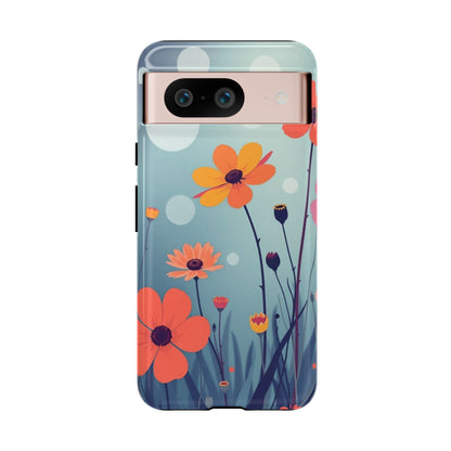 Google Pixel 8 / Glossy Phone Case - Vibrant Wildflowers Design Phone Case