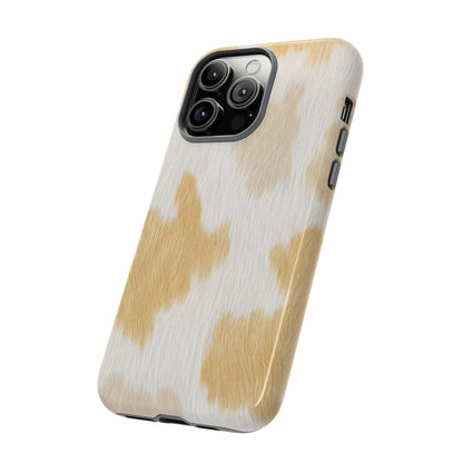 Golden Honey Cow Print Phone Case