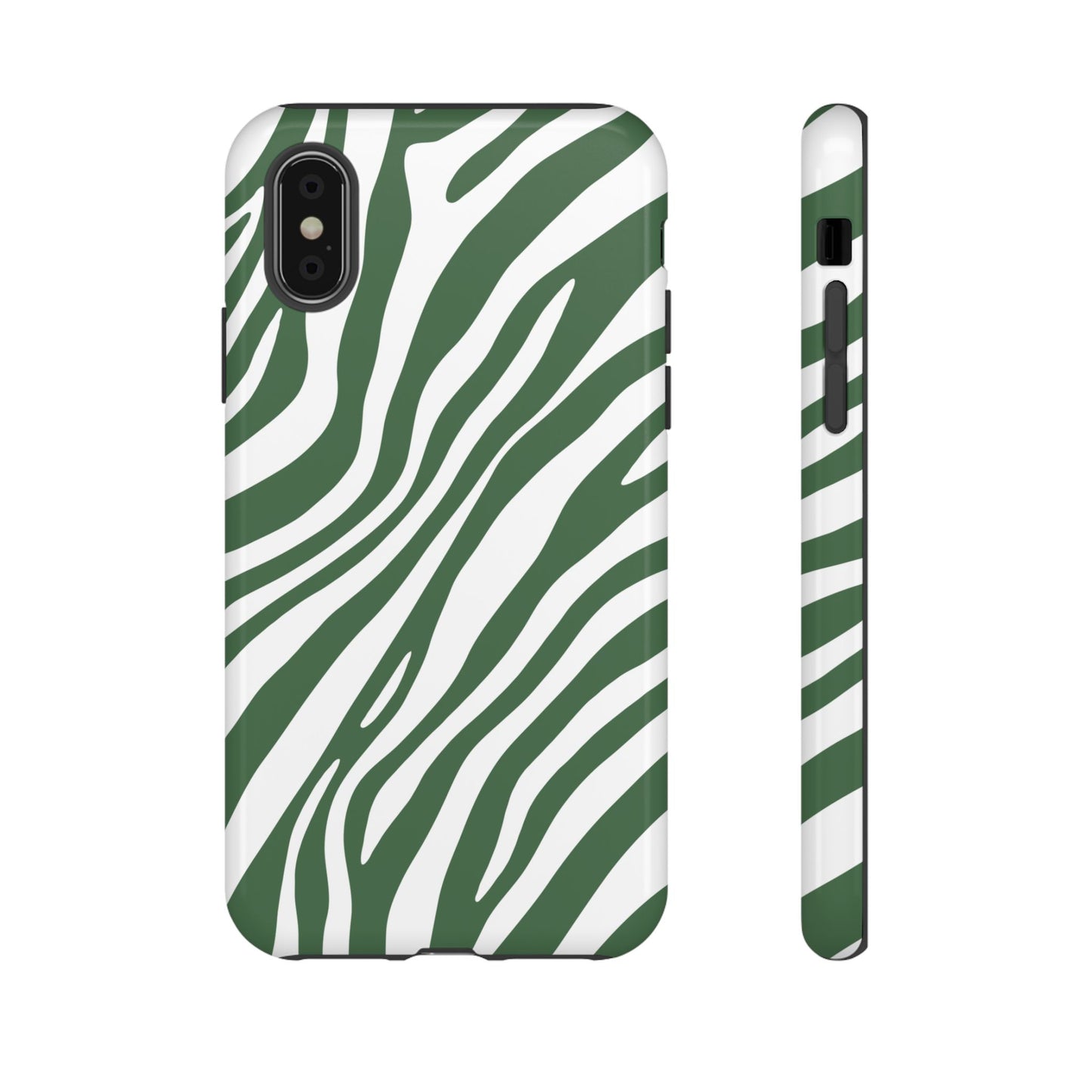 Modern Sage Zebra Print Phone Case