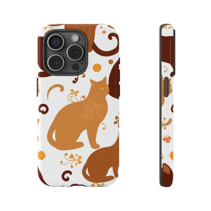 Abstract Cat Pattern Phone Case - Multicolor Phone Case - iPhone 15 Pro / Glossy