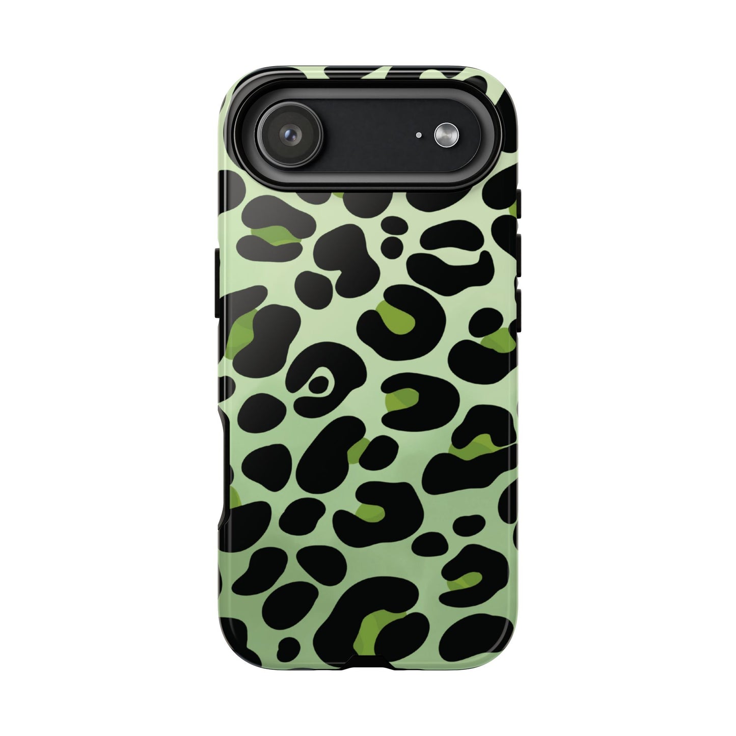 Chic Sage Leopard Print Phone Case