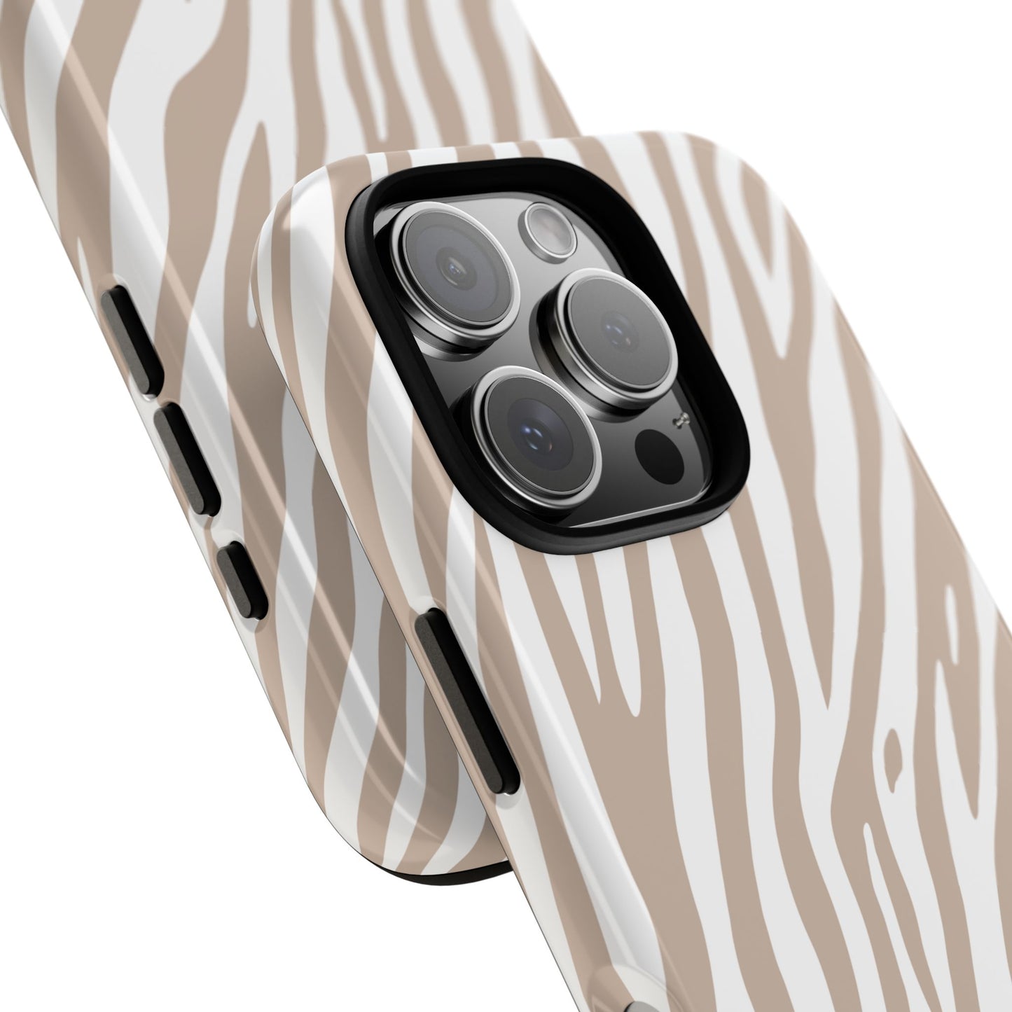Oatmeal Tiger Print Phone Case