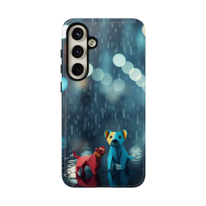 Samsung Galaxy S24 Plus / Glossy Phone Case - Origami ’Wee Pals’ Design Phone Case