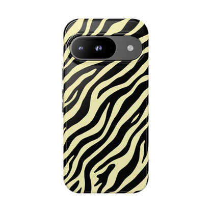 Stylish Neutral Zebra Print Phone Case