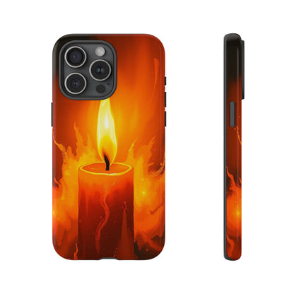 iPhone 15 Pro Max / Glossy Phone Case - Red Candle Phone Case