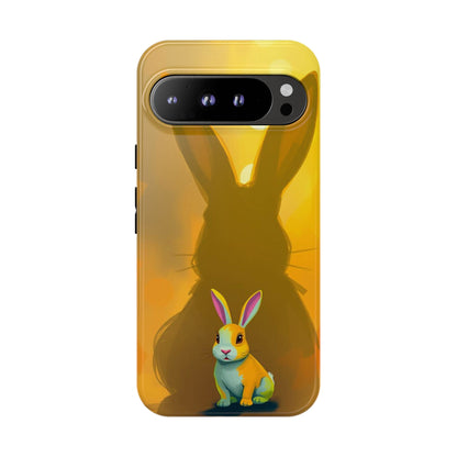 Google Pixel 9 Pro XL / Glossy Phone Case - Shadow Rabbit Design Phone Case