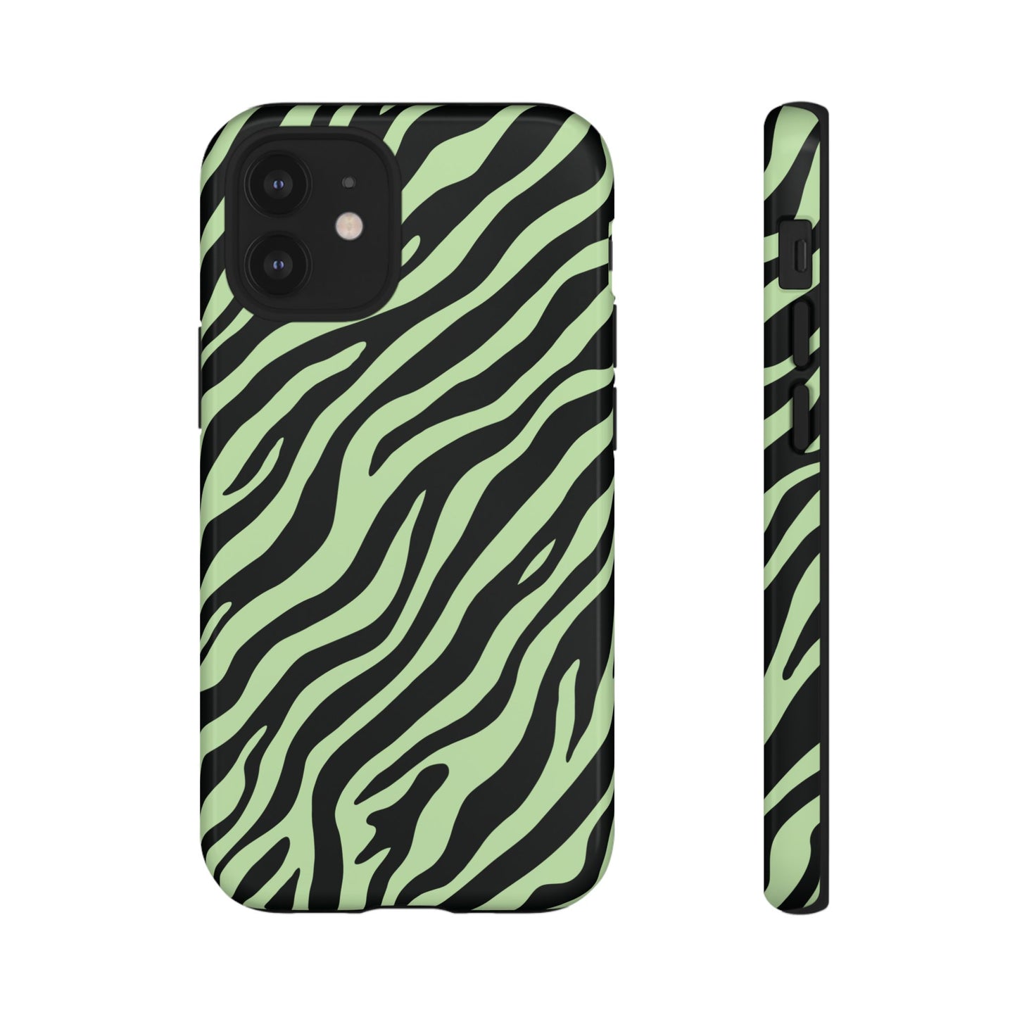 Stylish Mint Zebra Print Phone Case