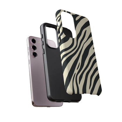 Modern Neutral Zebra Print Phone Case