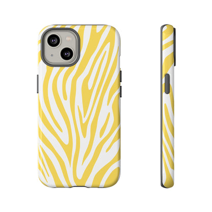 Graphic Yellow Tiger Print Phone Case