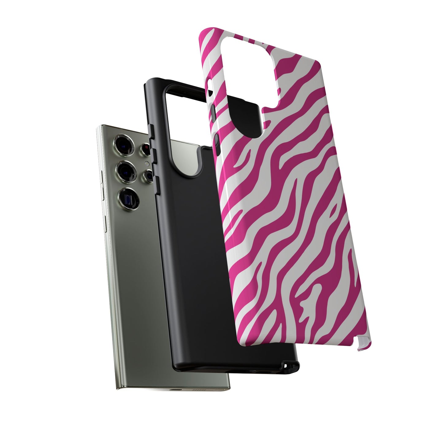 Stylish Hot Pink Zebra Print Phone Case
