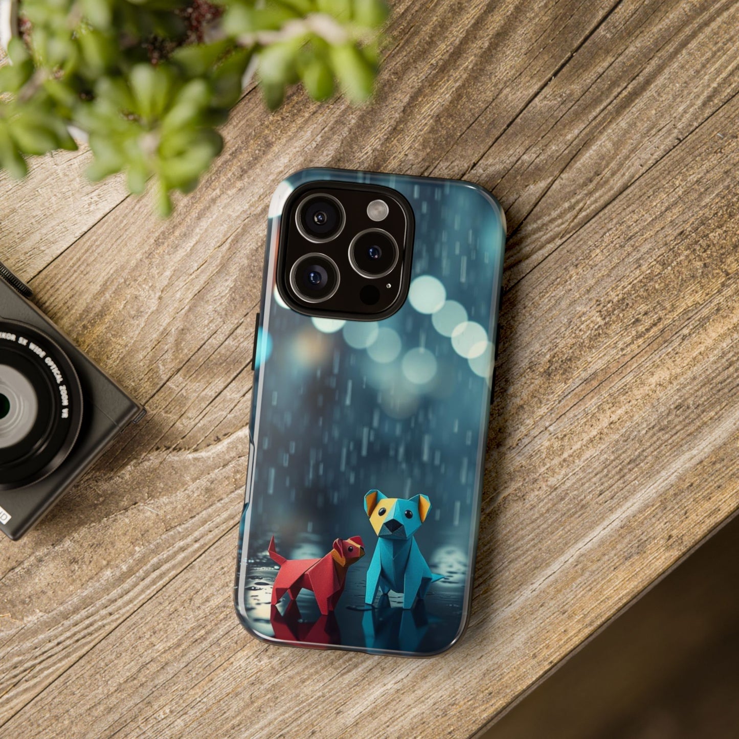 Origami 'Wee Pals' Design Phone Case