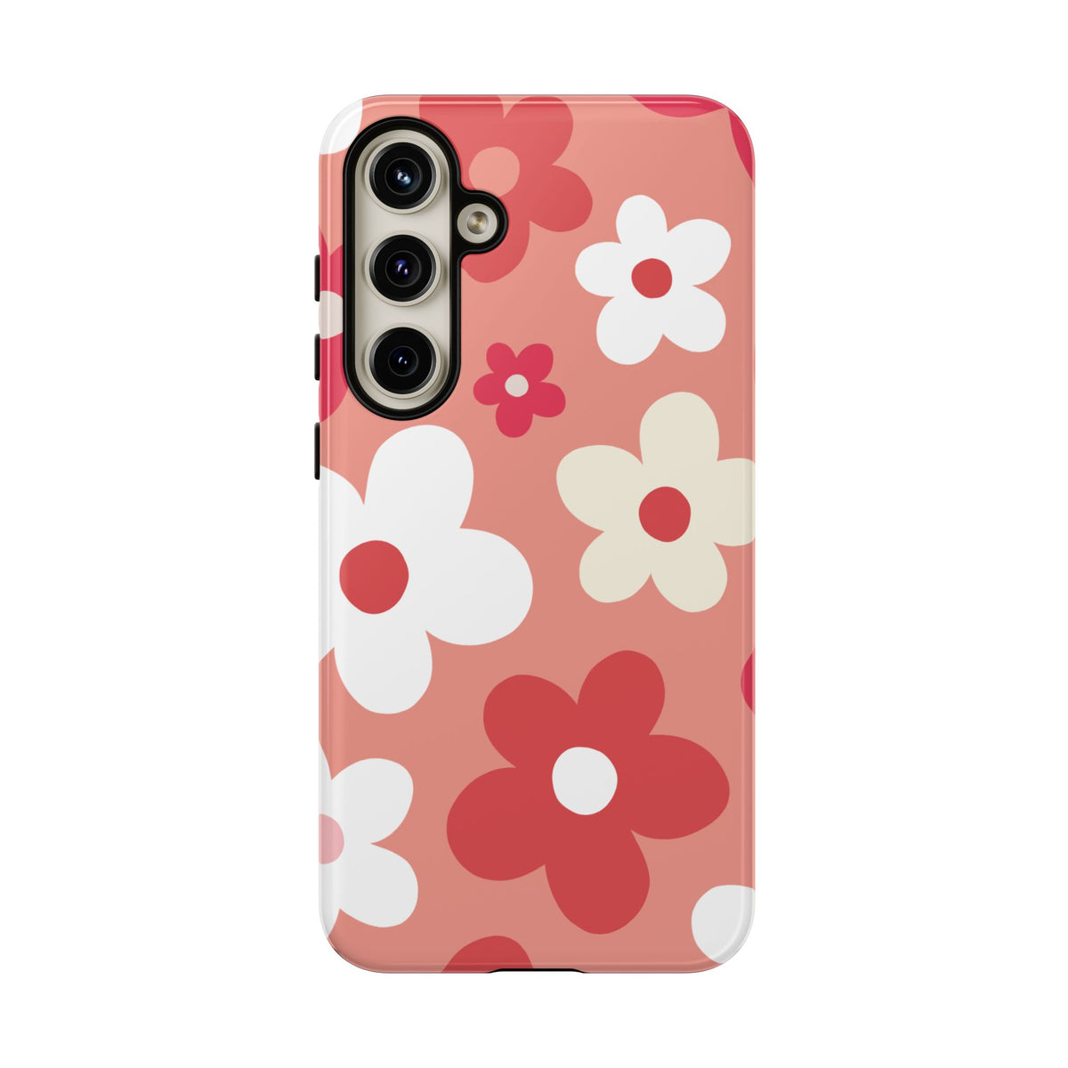 Cute Pink Daisy Pattern #1 Phone Case - Pink Phone Case - Samsung Galaxy S24 Plus / Glossy