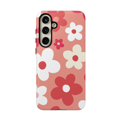 Cute Pink Daisy Pattern #1 Phone Case - Pink Phone Case - Samsung Galaxy S24 Plus / Glossy