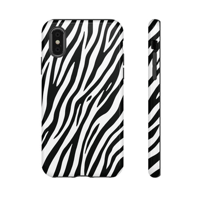 Monochrome Tiger Print Phone Case