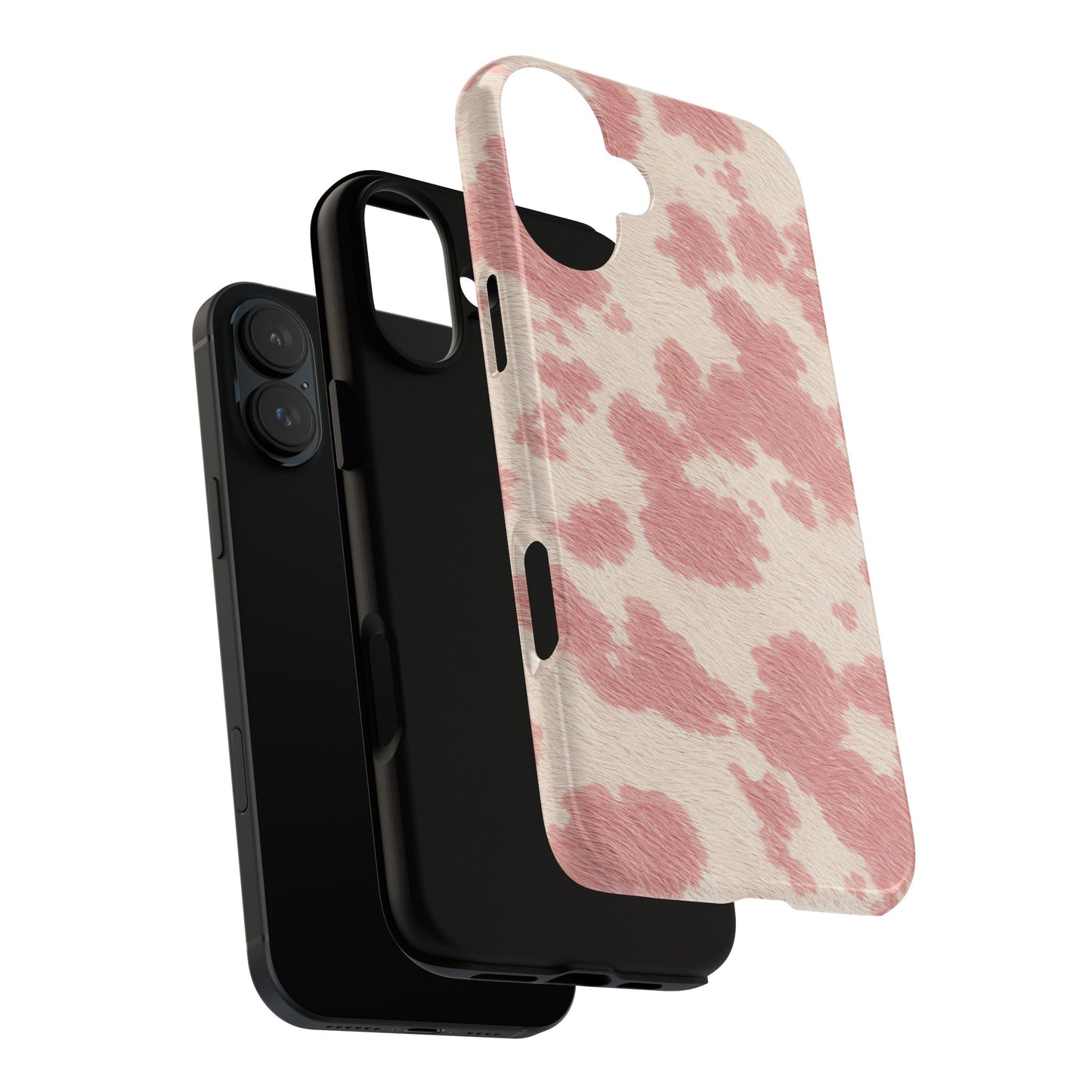 Pretty Blush Cow Print Phone Case