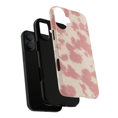 Pretty Blush Cow Print Phone Case