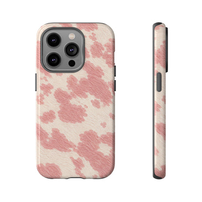Pretty Blush Cow Print Phone Case