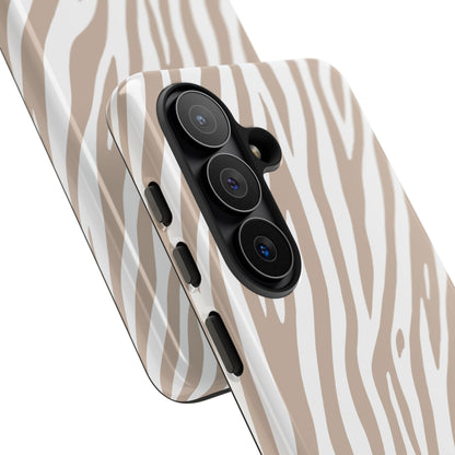 Oatmeal Tiger Print Phone Case