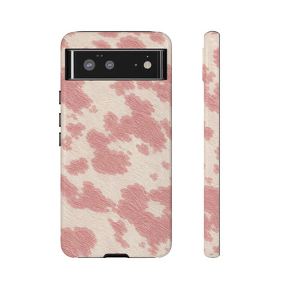Pretty Blush Cow Print Phone Case