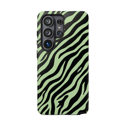 Stylish Mint Zebra Print Phone Case