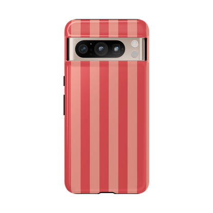 Light Pink Stripe Pattern Phone Case - Pink Phone Case - Google Pixel 8 Pro / Glossy