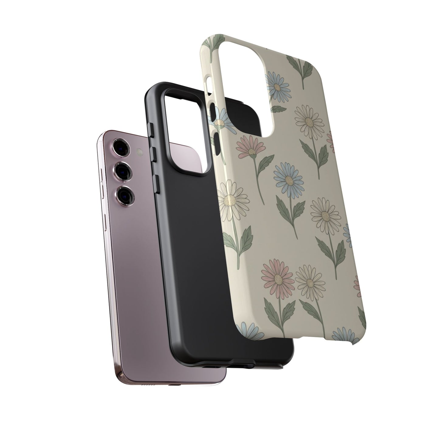 Pretty Pastel Daisy Pattern Phone Case
