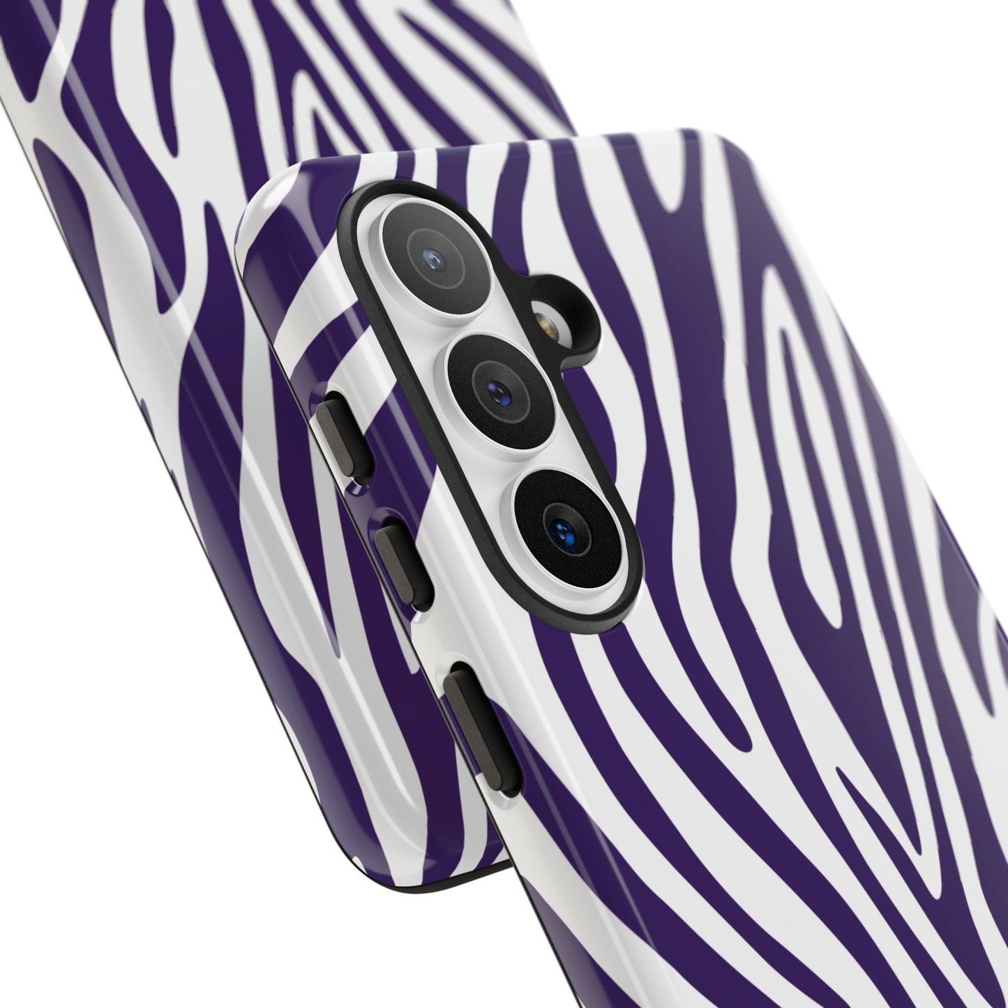 Graphic Purple Tiger Print Phone Case