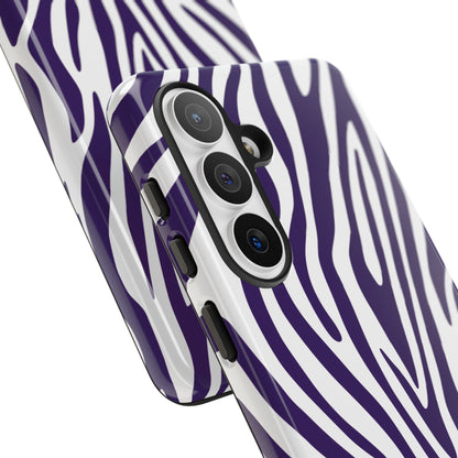 Graphic Purple Tiger Print Phone Case