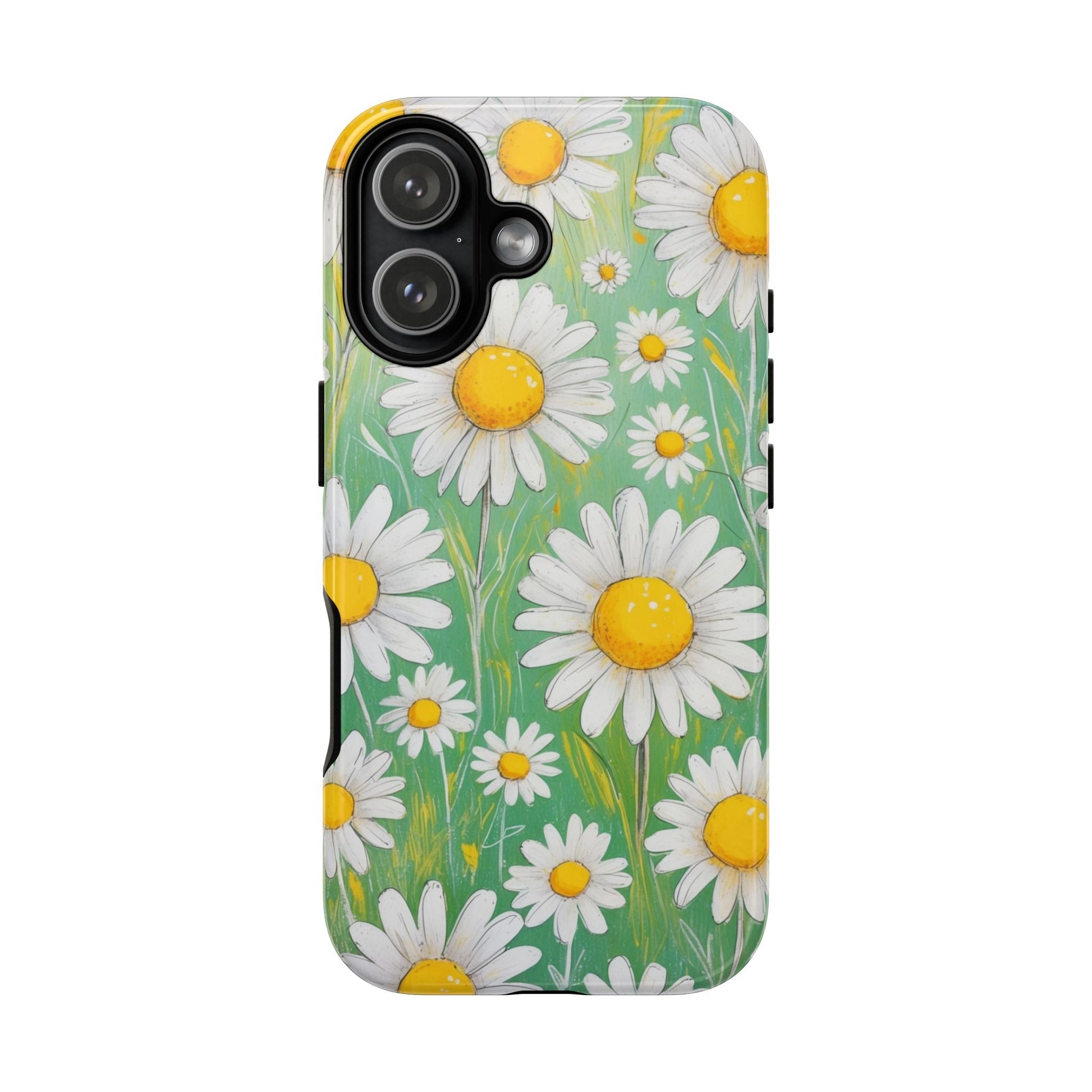 iPhone 17 / Glossy Phone Case - Daisies Floral Pattern 4 Phone Case