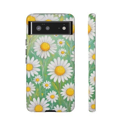 Google Pixel 6 / Glossy Phone Case - Daisies Floral Pattern 4 Phone Case