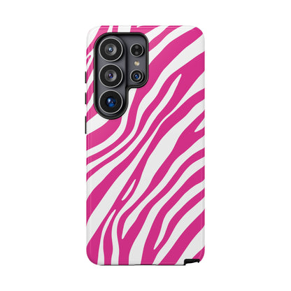 Modern Hot Pink Zebra Print Phone Case