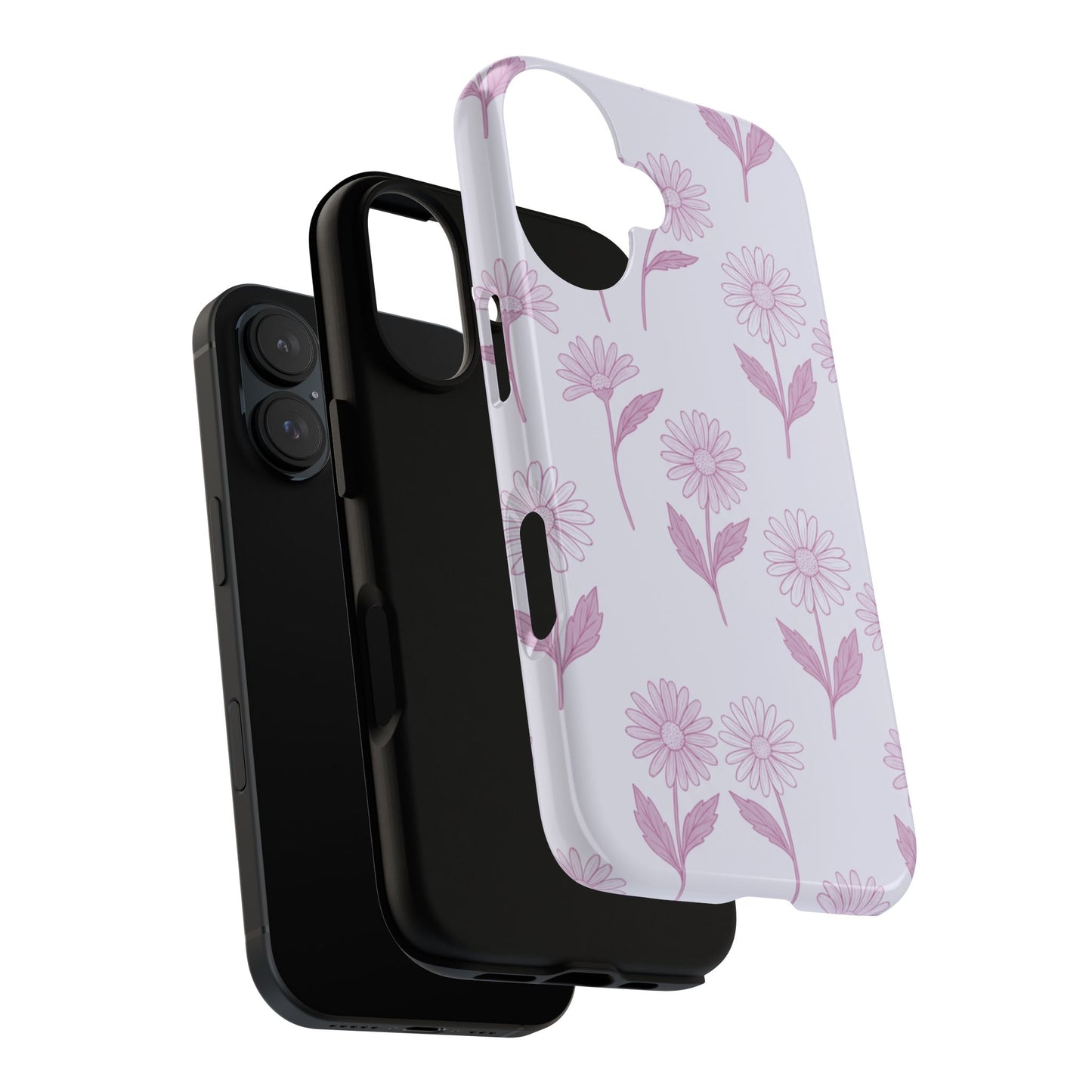 Pretty Lilac Daisy Pattern Phone Case