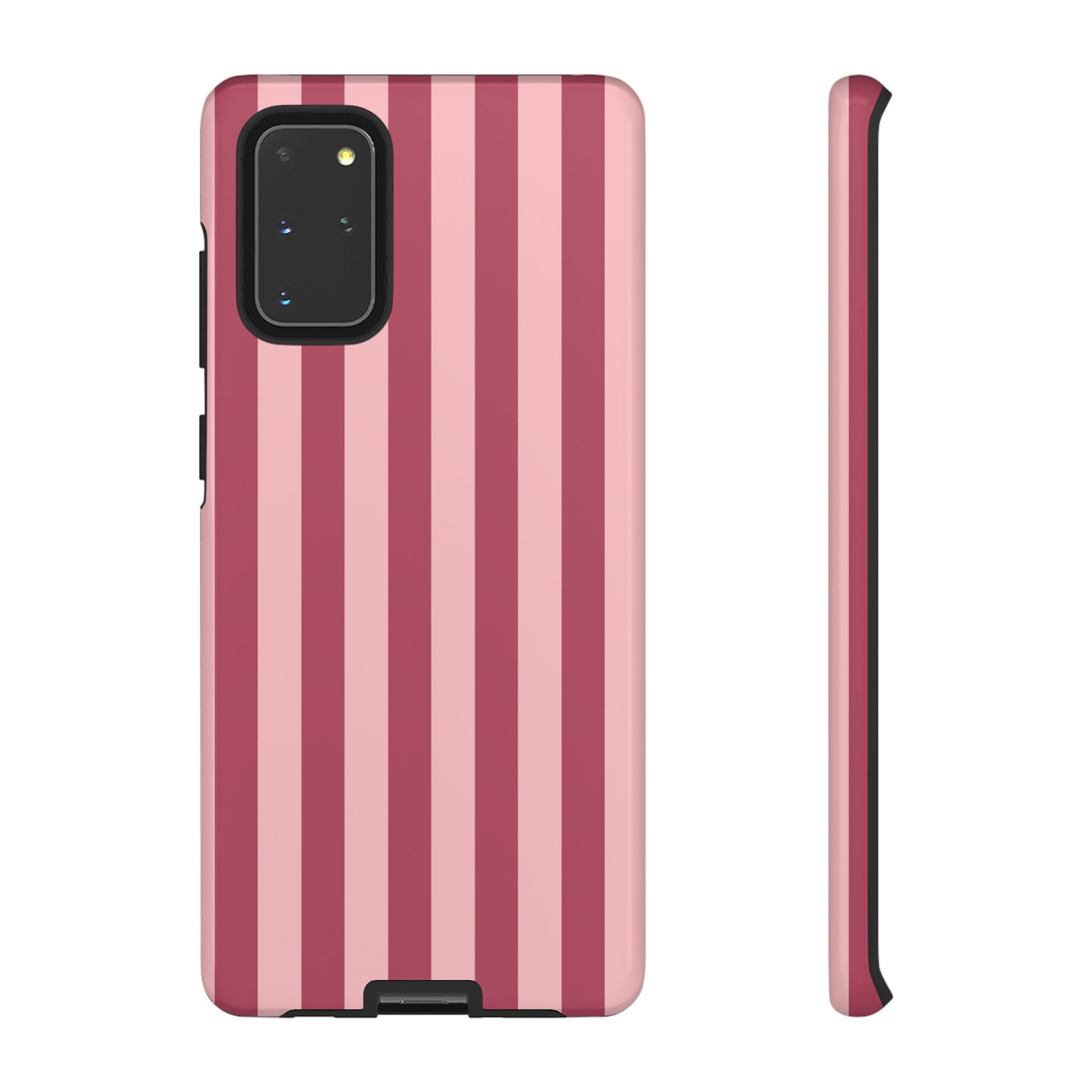 Samsung Galaxy S20+ / Glossy Phone Case - ’Pink Stripe Pattern’ Phone Case
