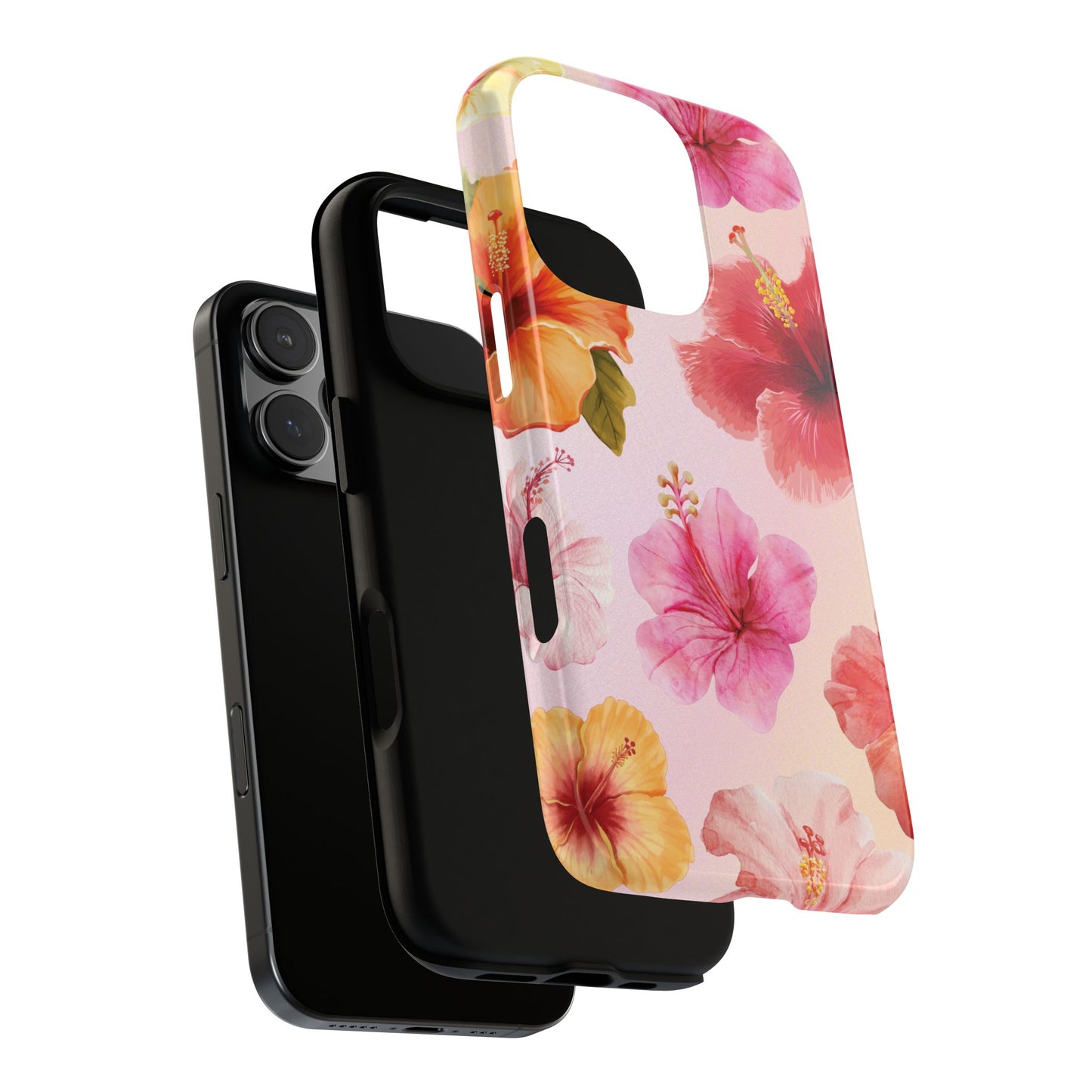Phone Case - ’Pink Hibiscus Pattern #2’ Phone Case