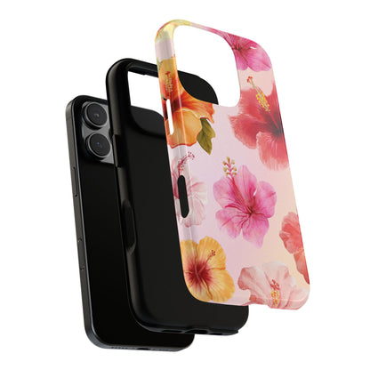 Phone Case - ’Pink Hibiscus Pattern #2’ Phone Case