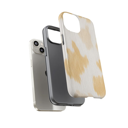 Golden Honey Cow Print Phone Case