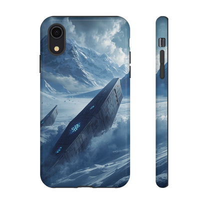 iPhone XR / Glossy Phone Case - Frozen Alien Wreckage Sci-fi Phone Case
