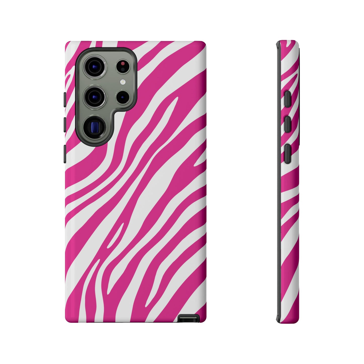 Modern Hot Pink Zebra Print Phone Case