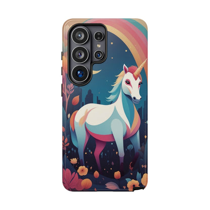 Stylised Unicorn & Rainbow Design Phone Case - Multicolor Phone Case - Samsung Galaxy S26 Ultra / Glossy