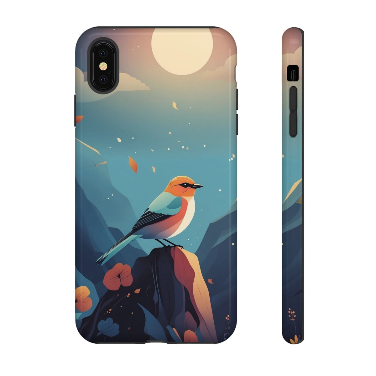 Stylised Bird Design Phone Case - Multicolor Phone Case - iPhone XS MAX / Glossy