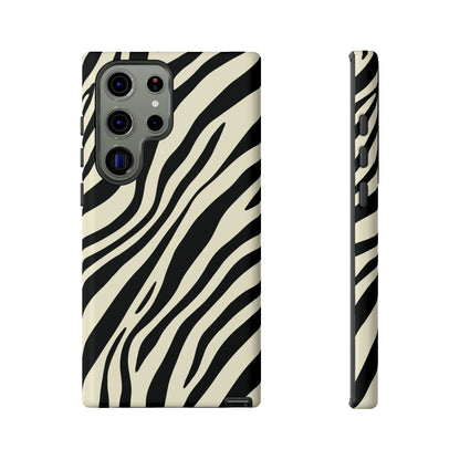 Modern Neutral Zebra Print Phone Case