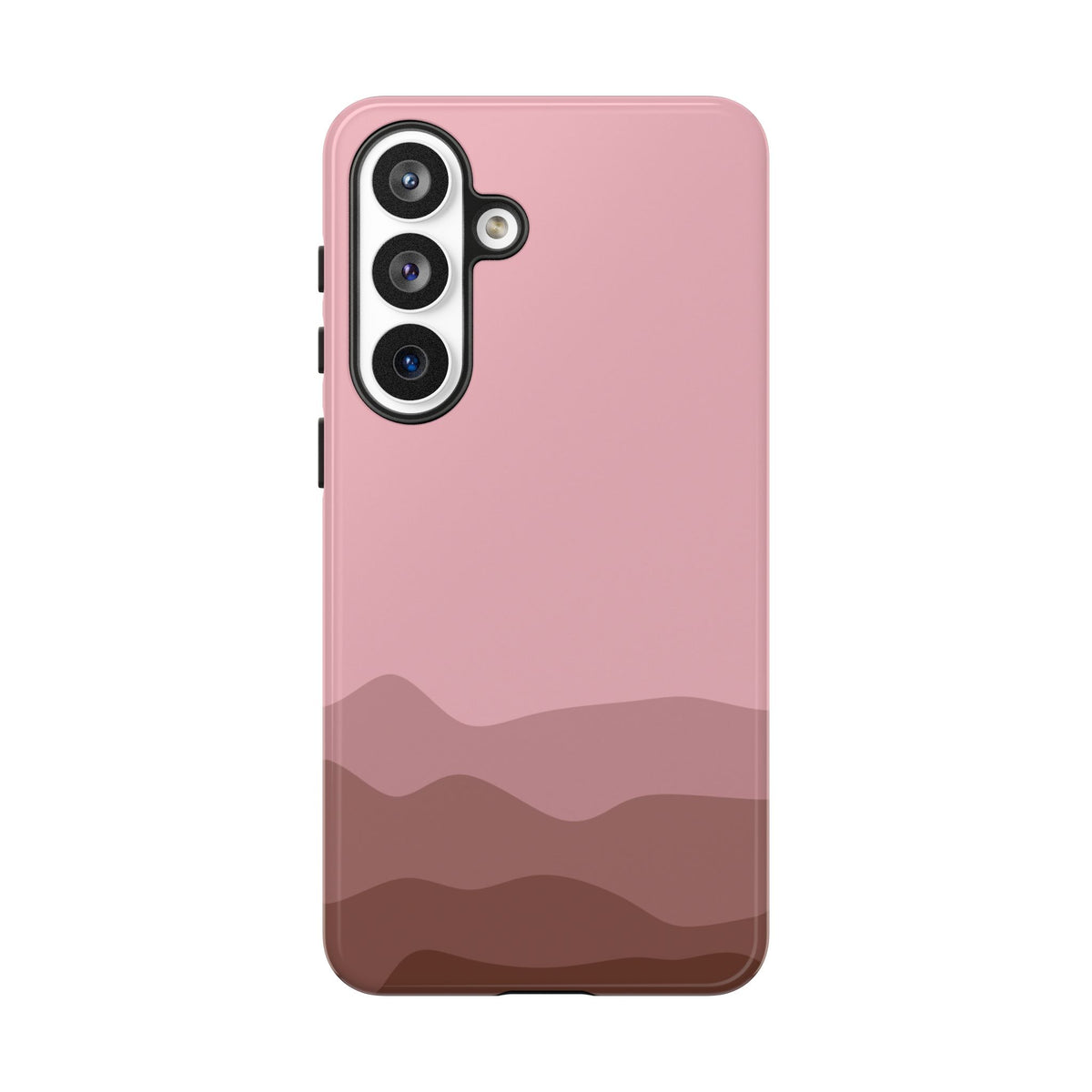 Pink Abstract Waves Protective Phone Case - Pink Phone Case - Samsung Galaxy S26 Plus / Glossy
