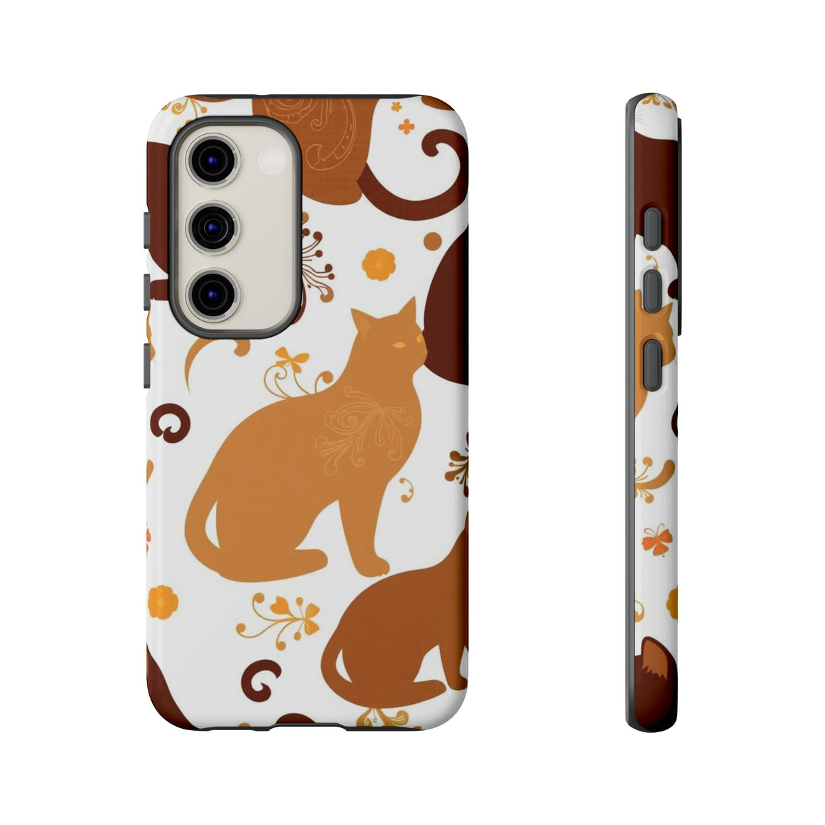 Abstract Cat Pattern Phone Case - Multicolor Phone Case - Samsung Galaxy S23 / Glossy