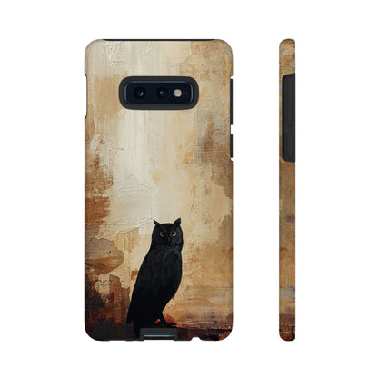 Samsung Galaxy S10E / Glossy Phone Case - Beautiful Abstract Owl Design Phone Case