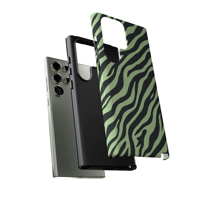 Stylish Mint Zebra Print Phone Case