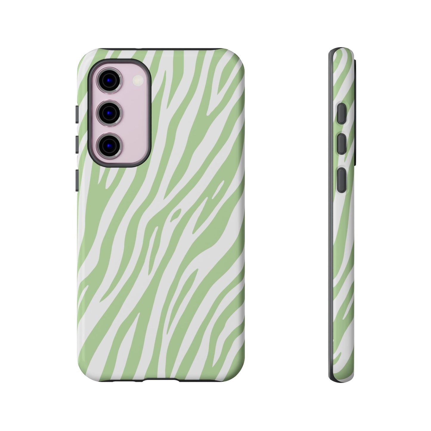Mint Tiger Print Phone Case