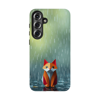 Samsung Galaxy S25 Plus / Glossy Phone Case - Origami ’Soggy Fox’ Design Phone Case