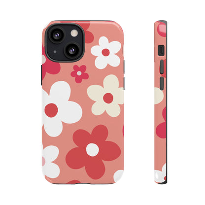 Cute Pink Daisy Pattern #1 Phone Case - Pink Phone Case - iPhone 13 Mini / Glossy