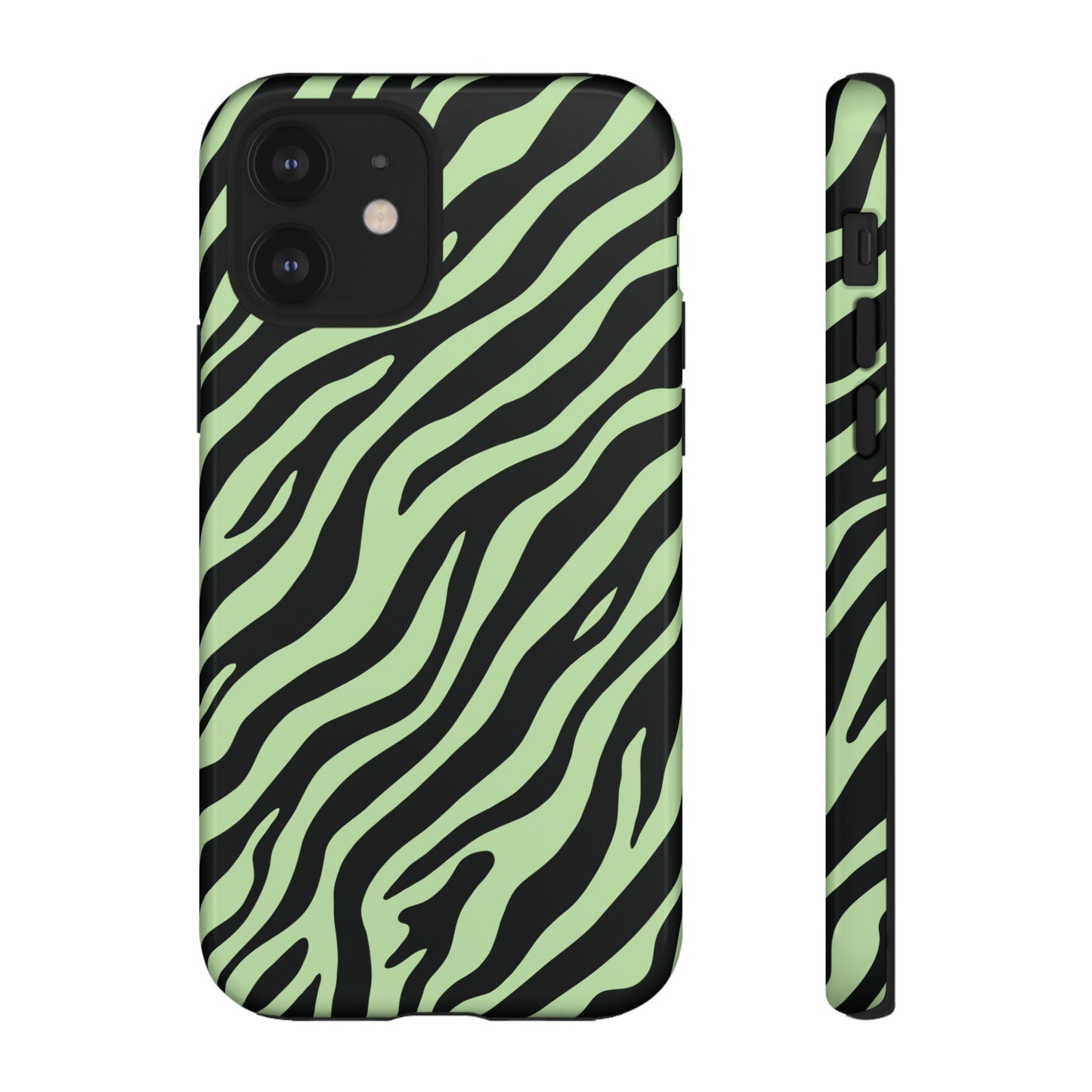 Stylish Mint Zebra Print Phone Case